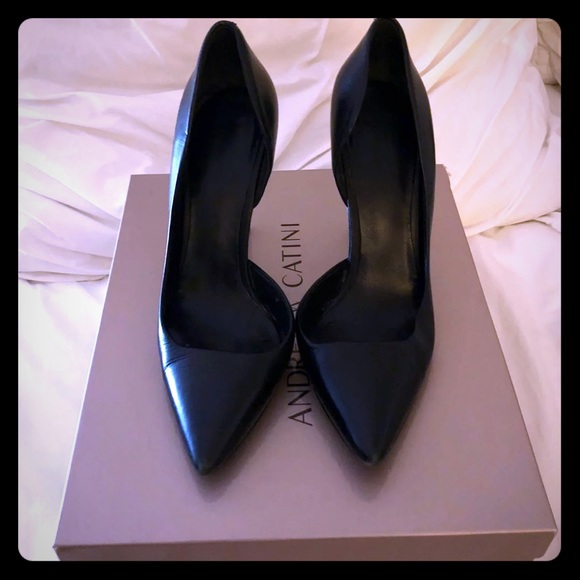 Kenneth Cole size 6 Black Leather Heels - Picture 1 of 5